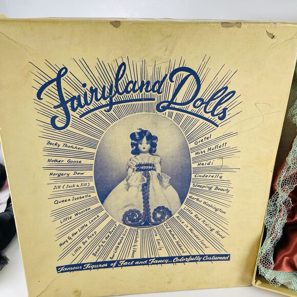 Fairyland Dolls 8" Venetian Lady 603 1940's VTG Hard Plastic Fashion Doll - Picture 3 of 12